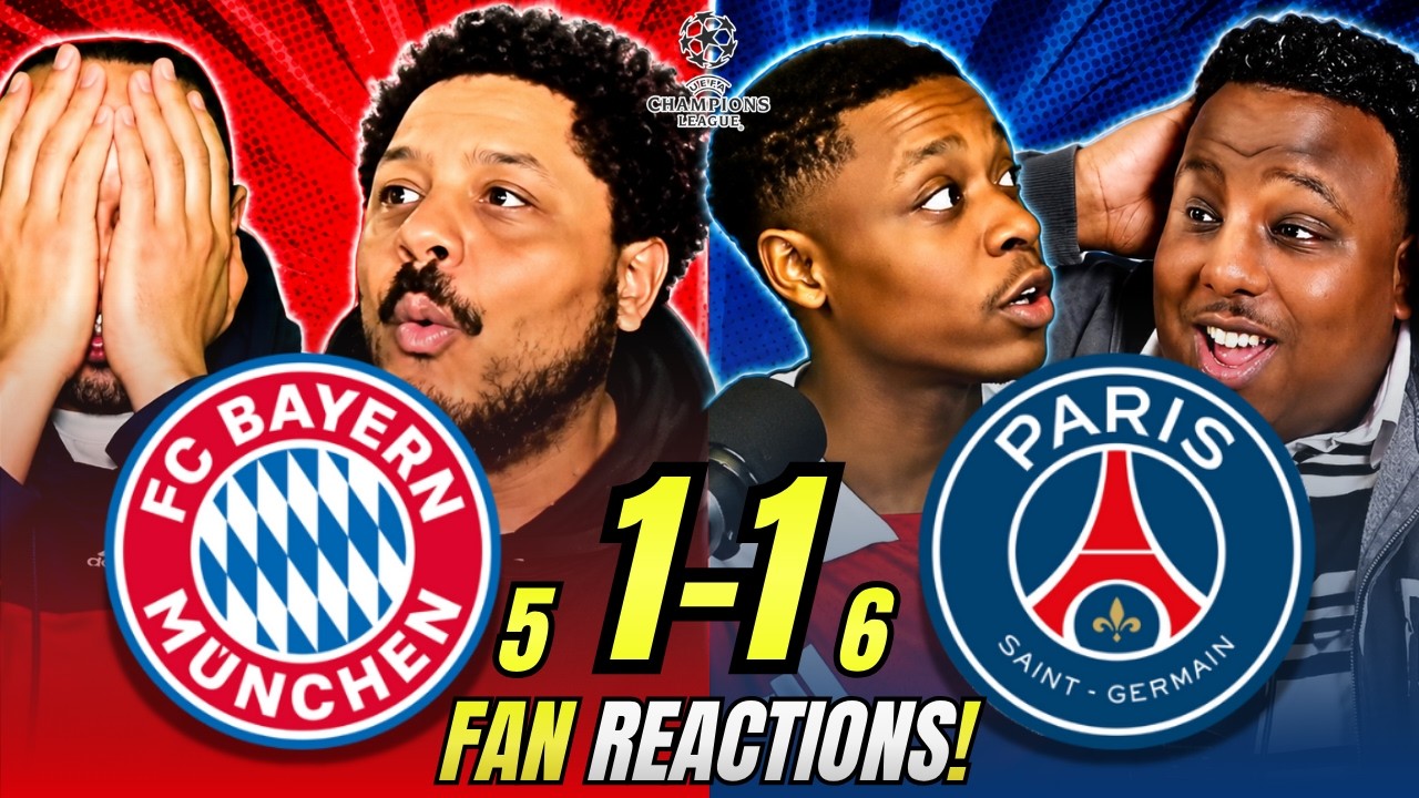 Arsenal fans and their rivals react to Bayern 1-1 PSG (5-6) | Champions League Fan Reactions