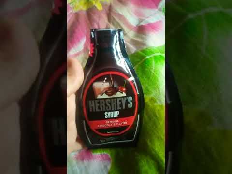 Mini HERSHEY'S SYRUP pack. 😋💖