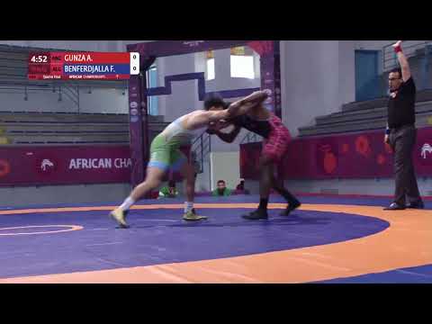 1/4 FS - 79 kg: A. GUNZA (ANG) v. F. BENFERDJALLA (ALG)