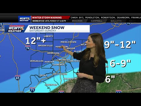 Tracking major winter storm as it moves into Cincinnati