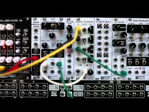MST Eurorack 4 Channel Mutable Audio / CV Mixer Demo - Synthrotek Modular