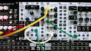 MST Eurorack 4 Channel Mutable Audio / CV Mixer Demo - Synthrotek Modular
