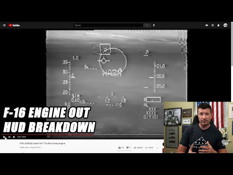 (Another) ENGINE OUT F-16 HUD Tape Breakdown