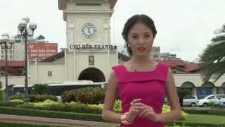 preview picture of video 'Thanh Vy khoe sắc ở chợ hoa Bến Thành - Miss ngôi sao 2013'