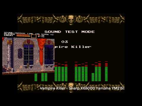 Vampire Killer - Castlevania - Sharp X68000 - Yamaha YM2151 Original Sound chip
