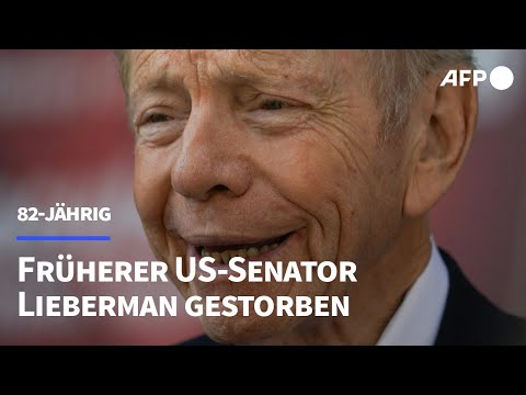 Früherer US-Senator und -Vizepräsidentschaftskandidat Lieberman gestorben | AFP
