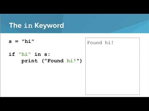 In Keywordpython