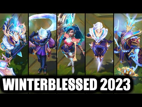 All New Winterblessed 2023 Skins Spotlight Senna Hwei Camille Sylas Lucian Thresh Annie Hecarim