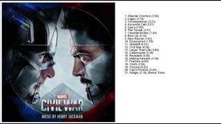 Captain America Civil War Official Movie Soundtrack List By Henry Jackman