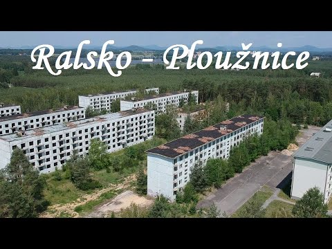 Opuštěné paneláky po Sovětské armádě, Ralsko - Ploužnice z dronu DJI Spark