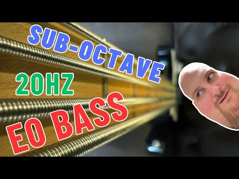 Subsonic Bass Experiment - Tuning My Bass an OCTAVE down to E0 with Monster Strings! (20Hz)