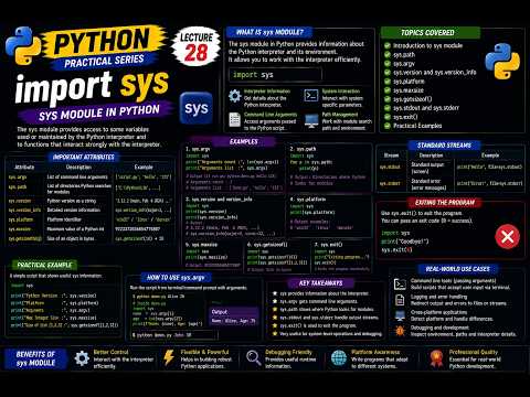 Python Sys Module Import Sys Explained Complete Guide Lecture 28