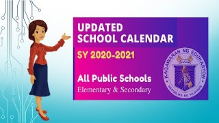 Updated School Calendar SY 2020 2021