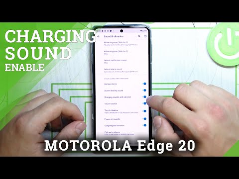 How to Turn On Charging Sound in Motorola Edge 20 - Switch Off Charging Sound Effect