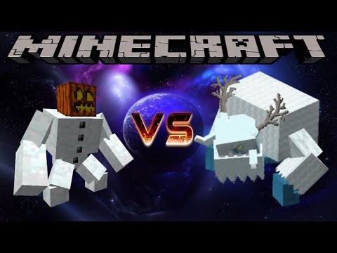 MUTANT SNOW GOLEM VS FROSTMAW - MINECRAFT 1.12.2 (MOB BATTLE)