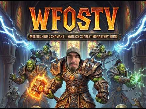 Rank 1 Manual Multiboxing – 5 Elemental SHAMANS | Classic WoW TBC