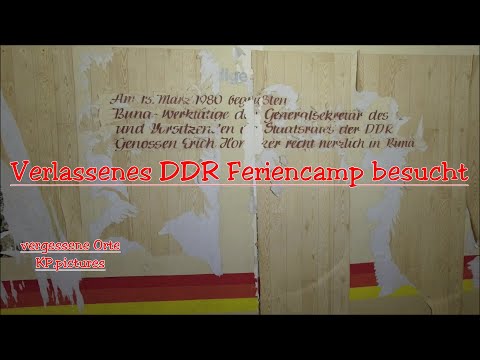 Ein verlassenes DDR Feriencamp besucht, Relikte einer anderen Zeit