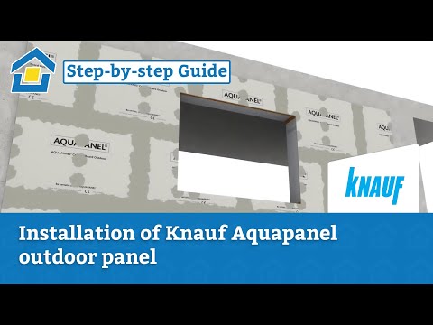 How to: Installation of Knauf Aquapanel outdoor panel on exterior wall