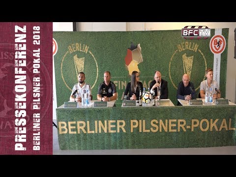 Berliner Pilsner-Pokal 2018 - BFC Dynamo - Berliner SC - Pressekonferenz im Vorfeld der Partie