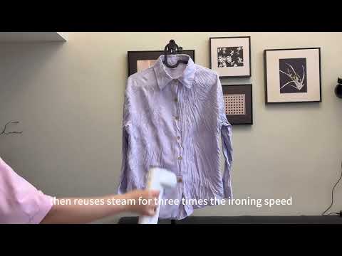 "No time to iron? Now, 3 minutes is all it takes to look sharp! "