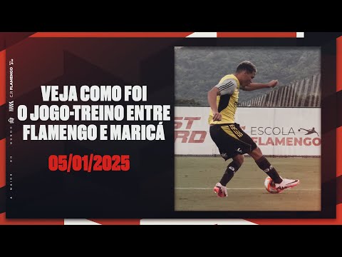 See how the training game between Flamengo and Maricá went