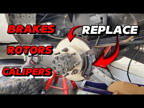 DIY How to Replace Rear Rotors, Calipers and Brake Pads 2002 Ford F-250 Super Duty