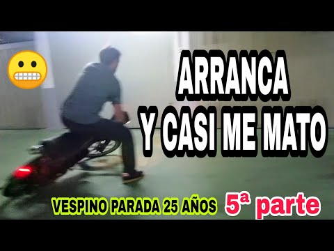 #5 limpiar depo y grifo y ARRANCAR⚡🙈casi me MATO💀😬 vespino sport chustarra