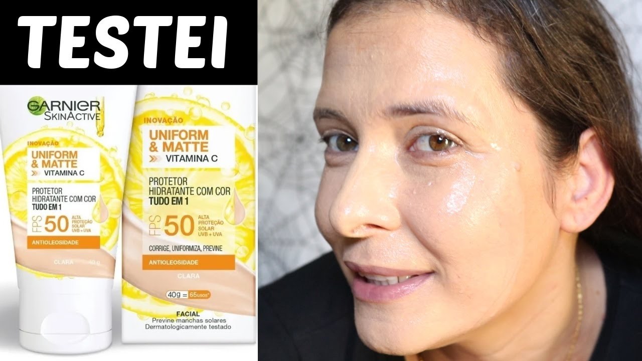 TESTEI E ... CLAREIA MANCHAS CONTROLA OLEOSIDADE TOQUE MATTE que isso dona GARNIER