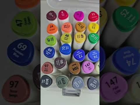 ASMR Video - Marcadores DELI con tinta a base de alcohol/ Deli sketch markers alcohol based ink!