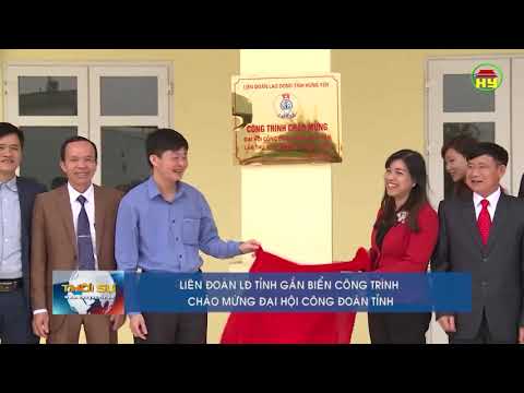 Gắn biển Trường mầm non Ngọc Long - Thị trấn Bần Yên Nhân chào mừng ĐH CĐ HY lần thứ XVIII