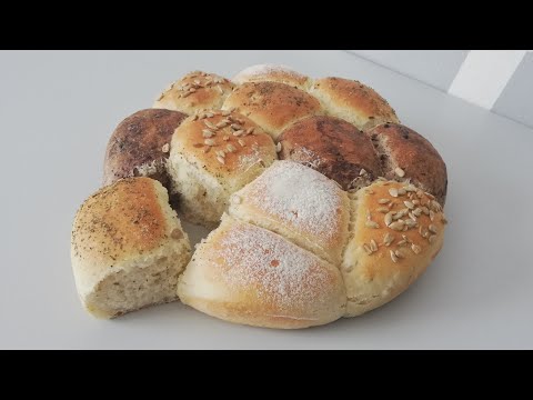 recette rapide de pain | pain maison original - avec 4 gout différent facile a faire | bread .