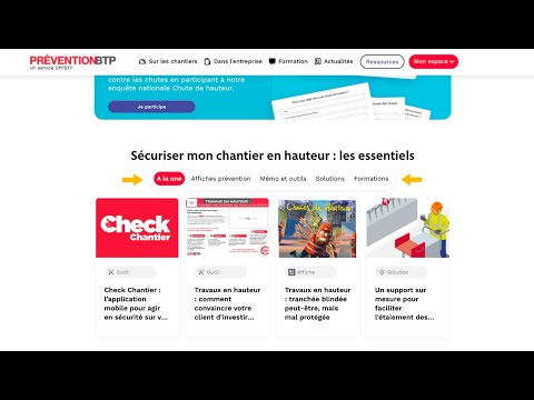 Chute de hauteur : les ressources de la campagne OPPBTP