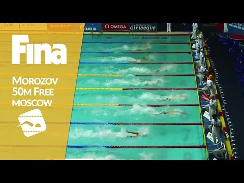 Morozov and Le Clos - Head to Head in 50m freestyle #3 Moscow