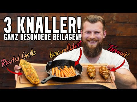 3 GEILE BEILAGEN vom Gasgrill | Grillbeilagen einfach, schnell & lecker | Rezepte