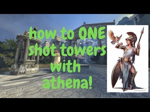 smite-how to literally ONE SHOT tower as athena-not clickbait