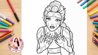 How to Draw and Color Rumi from KPop Demon Hunters 👩‍🎤 Drawing for Beginners