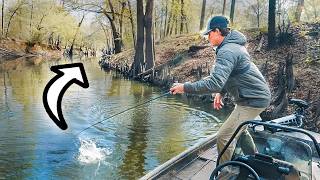 This TINY Hidden River Holds BIG BASS!