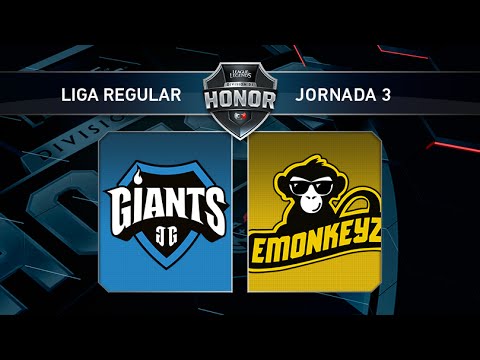 Giants Only The Brave vs Emonkeyz - #LoLHonor3 - Mapa 2 - Jornada 3 - T11