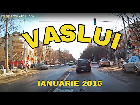 Orasul VASLUI ianuarie 2015 ruta  Donici - Traian video Full HD