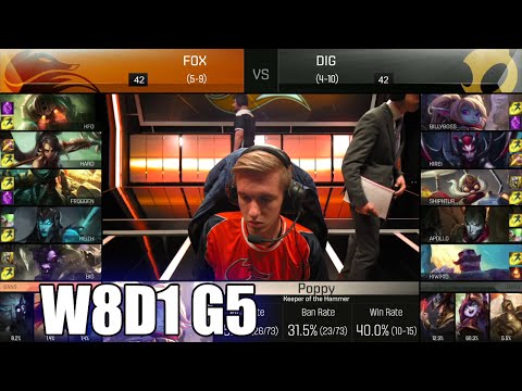 Echo Fox vs Dignitas | Week 8 Day 1 S6 NA LCS Spring 2016 | FOX vs DIG G2 W8D1 1080p