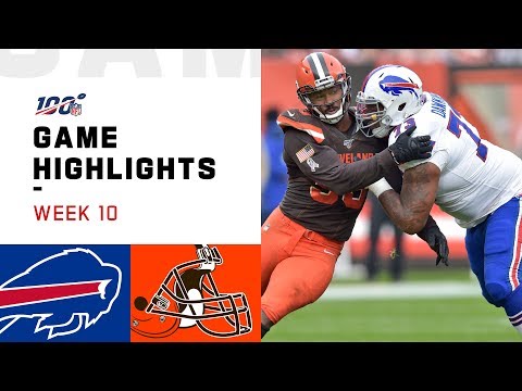 Bills vs. Browns Week 10 Highlights | NFL 2019