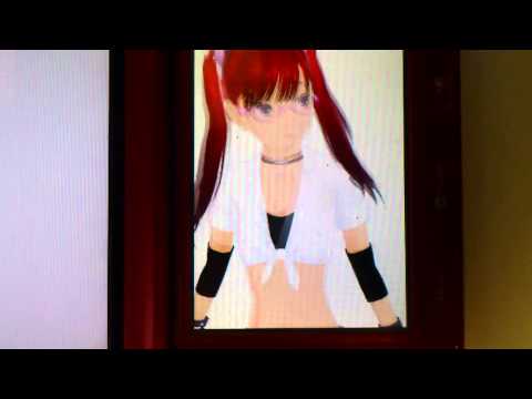 Rinko Cosplaying as Candy Cane from Rumble Roses.