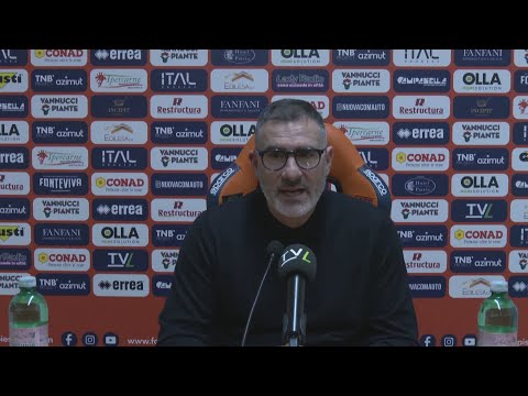 Pistoiese-Tuttocuoio 2-1; mister Lucarelli nel dopogara