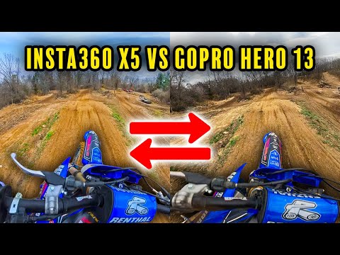 Insta360 X5 VS GoPro Hero 13 - Motocross Comparison