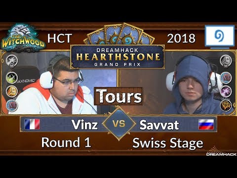 Dreamhack Tours Hearthstone Tour Stop: Vinz vs Savvat - 2018 Day 1 Round 2 Swiss Stage