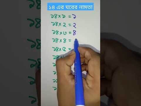 ১৪ এর ঘরের নামতা