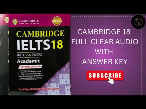 Cambridge 18 listening test 04|Full Clear and loud audio with answer key|New version...🌸