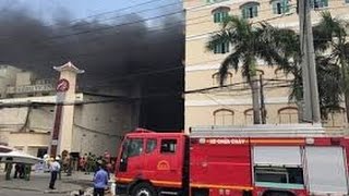 Huge fire engulfs Taiwanese garment factory in southern Vietnam -  can tho