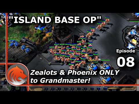 StarCraft 2: Expanding to the Island Base! - MASS Zealots & Phoenix!