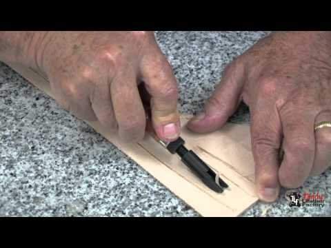 Craftool Adjustable V Gouge Leather Tutorial